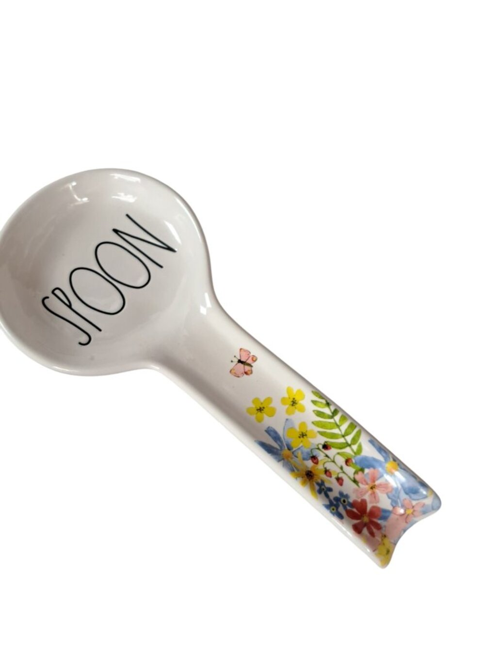 Rae Dunn SPOON rest kitchen floral border - Picture 5 of 11